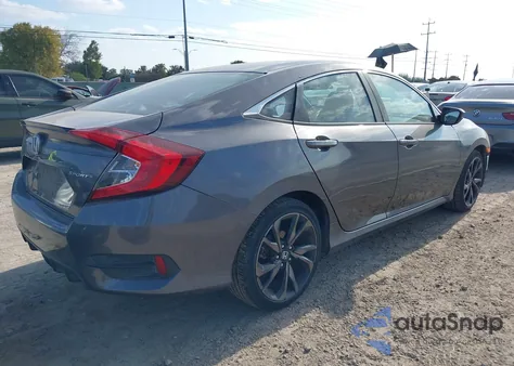 2019 Honda Civic Sport from USA, damaged, VIN 2HGFC2F80KH500346